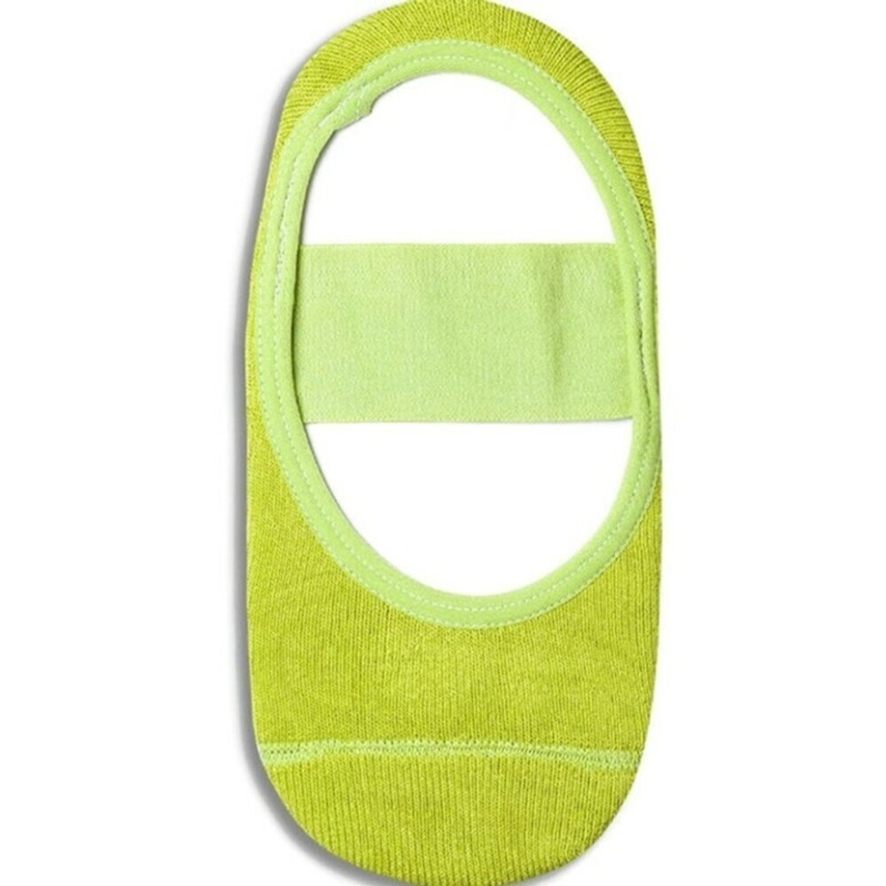 LUPO Solid Yoga-Pilates Socks With Grippers Lime One Size Fits (5-8.5) - Picture 4 of 4